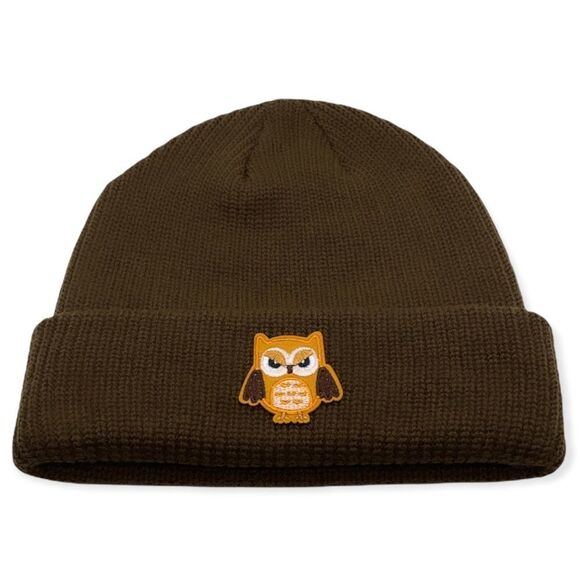 NWT Wool + Pepper Co. Owl Beanie Hat - Picture 1 of 3